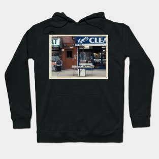 Kim's Cleaning, Avenue A, NYC - Kodachrome Postcard Hoodie